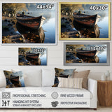 Sailing Charm In The Morning Mist - Boat Sailing Canvas Wall Art