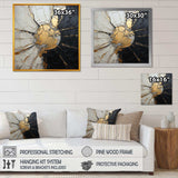 Beige Black Minimalism Poteries - Abstract Canvas Wall Art