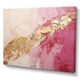 Pink Gold Minimalism Poteries I - Abstract Canvas Wall Art