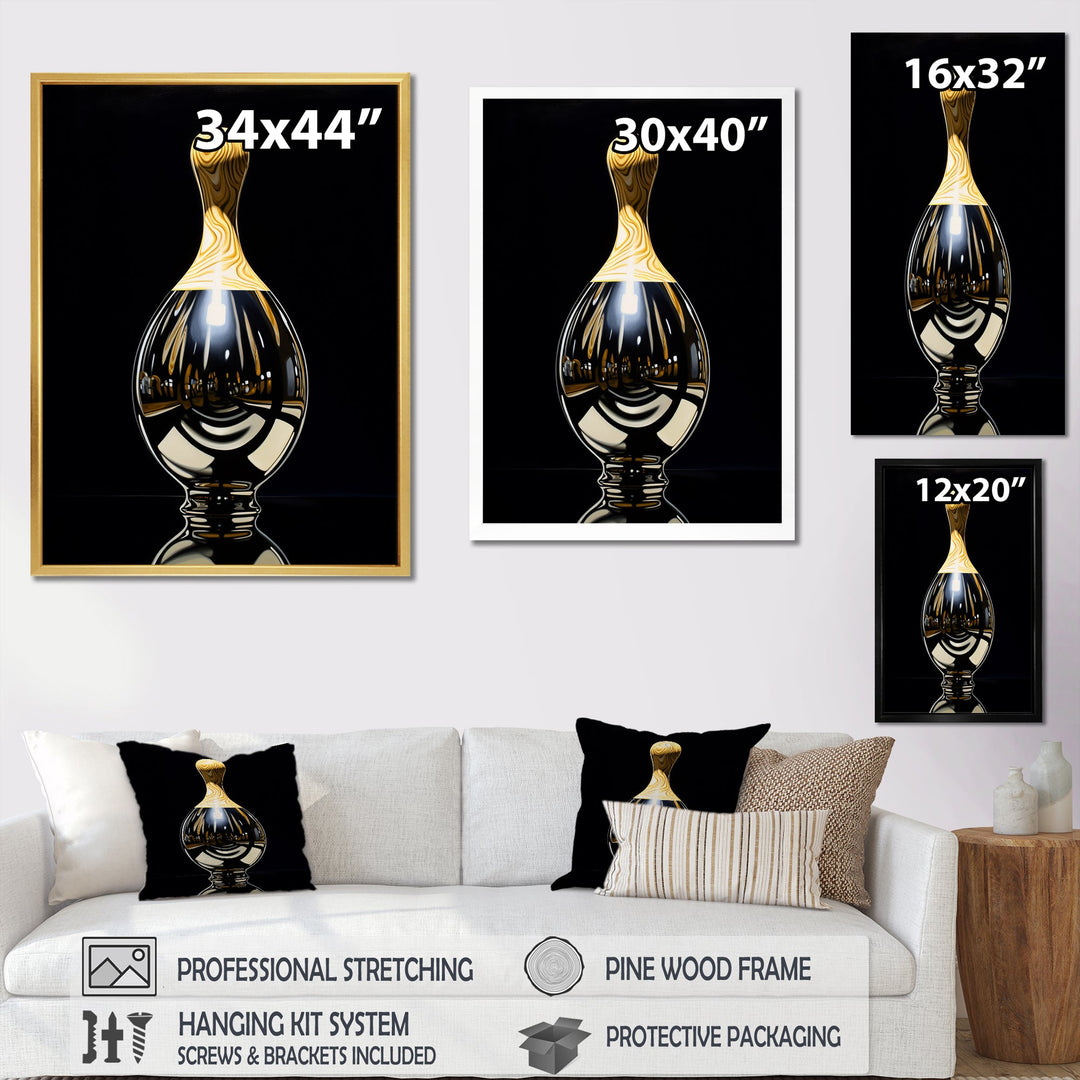 Onyx Overturn - Bowling Canvas Wall Art