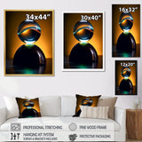 Sapphire Strike Ball Reflection I - Bowling Canvas Wall Art