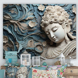 Religious Buddhism Statue I - Spiritual Canvas Wall Art