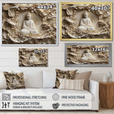 Simple Buddhism Statue I - Spiritual Canvas Wall Art