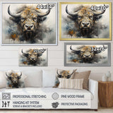 Buffalo Bison Head I - Animals Canvas Wall Art