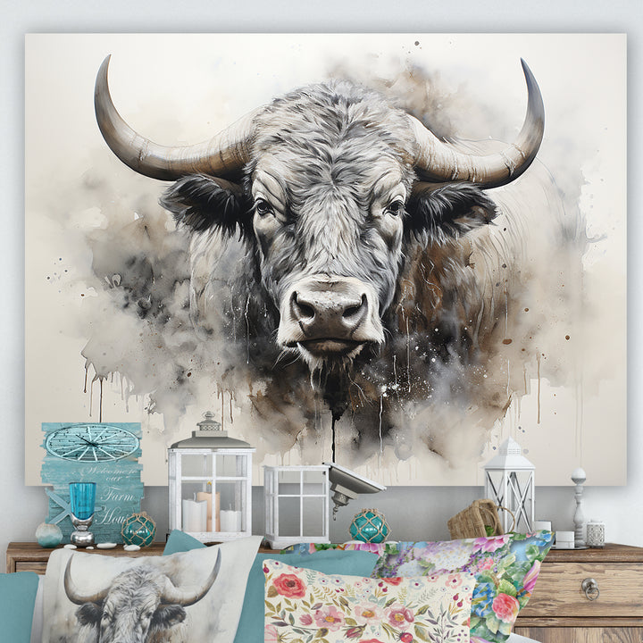 Minimalism Buffalo Bison Head - Buffalo Wall Decor