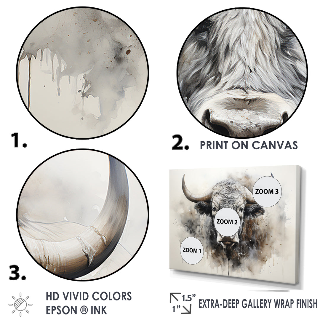 Minimalism Buffalo Bison Head - Buffalo Wall Decor