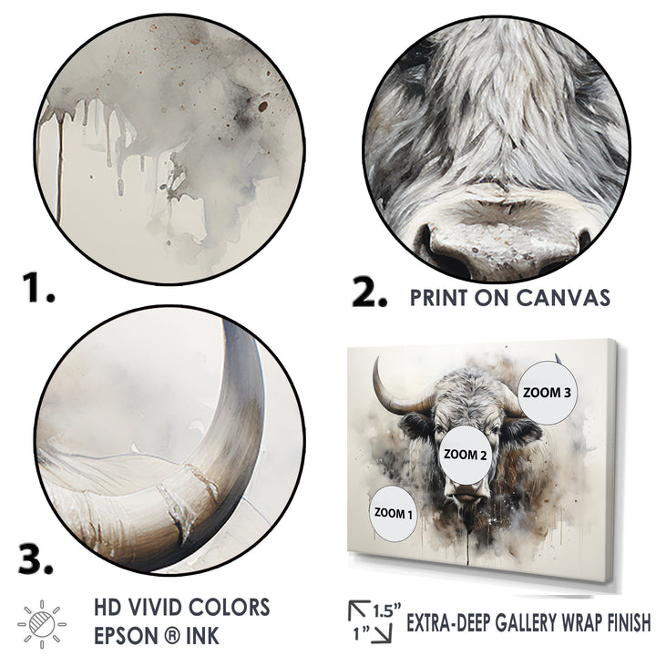 Minimalism Buffalo Bison Head - Buffalo Wall Decor