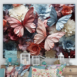 A Pastel Palette Creates A Whimsical Flight - Butterfly Wall Art Prints
