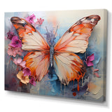 Butterfly Abstract Auras - Pink Butterfly Wall Art