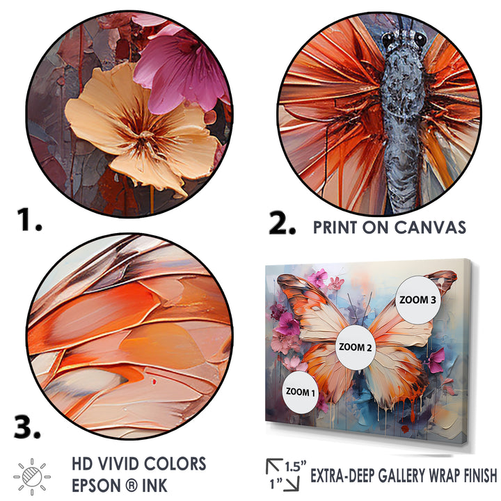 Butterfly Abstract Auras - Pink Butterfly Wall Art