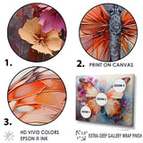 Butterfly Abstract Auras - Pink Butterfly Wall Art
