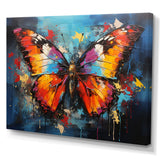 Bold Pop Colors Infuse Butterflies With Energy - Butterfly Framed Canvas Art