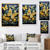 Lemon Yellow Butterfly Delight - Butterfly Home Decor Art