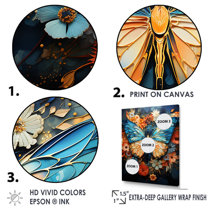 Celestial Visitors - Butterfly Bedroom Wall Art