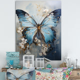 Butterfly Ethereal Blues Form Abstract Elegance - Butterfly Wall Art Prints