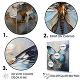 Butterfly Ethereal Blues Form Abstract Elegance - Butterfly Wall Art Prints