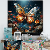 Butterfly Fantasy Flight - Blue Butterfly Wall Art