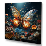 Butterfly Fantasy Flight - Blue Butterfly Wall Art