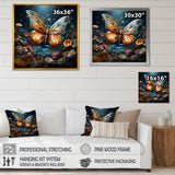 Butterfly Fantasy Flight - Blue Butterfly Wall Art