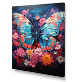 Butterfly Fauvist Flutter - Butterfly Large Canvas Wall Art