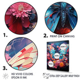 Butterfly Fauvist Flutter - Butterfly Large Canvas Wall Art