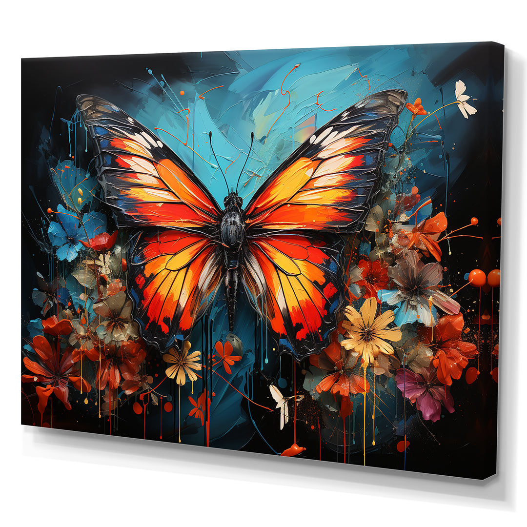 Butterfly Graffiti Style - Butterfly Living Room Wall Art