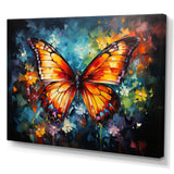 Intense Hues Celebrate The Butterflies - Butterfly Canvas Wall Art