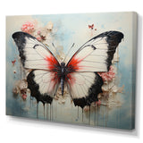 Minimalism White Butterfly - Black Butterfly Wall Art