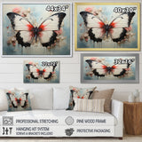 Minimalism White Butterfly - Black Butterfly Wall Art