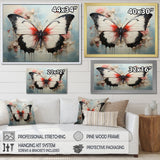 Minimalism White Butterfly - Black Butterfly Wall Art