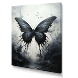 Butterfly Monochrome Metamorphosis - Animals Canvas Wall Art