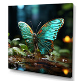 Butterfly Natures Palette - Green Butterfly Wall Art