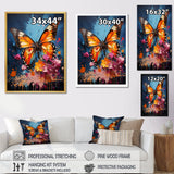 Butterfly Pop Art Papilio - Butterfly Framed Canvas Art