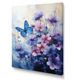 Sapphire Blue Hues Capture The Delicate Flight - Butterfly Home Decor Art