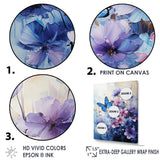 Sapphire Blue Hues Capture The Delicate Flight - Butterfly Home Decor Art