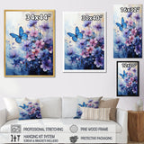 Sapphire Blue Hues Capture The Delicate Flight - Butterfly Home Decor Art
