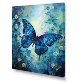 Butterfly Sapphire Flutter - Butterfly Bedroom Wall Art