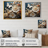Textured Layers Mixed Media Dance - Butterfly Canvas Wall Art