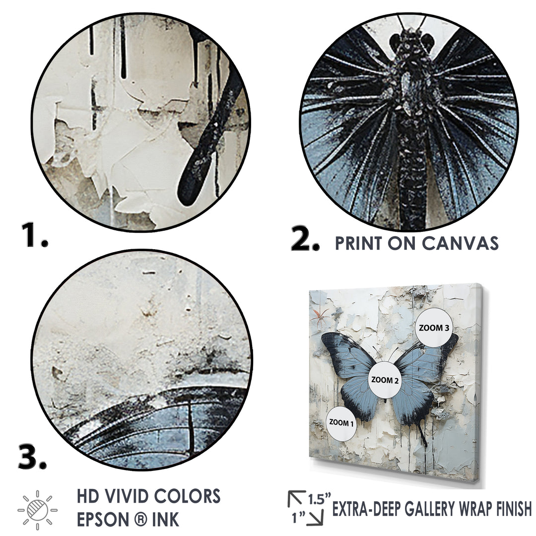 Urban Butterflies Graffiti Accents - Butterfly Wall Art Prints