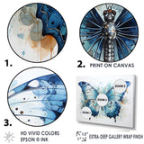 Butterfly Watercolor Wings - Blue Butterfly Wall Art