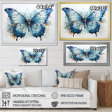 Butterfly Watercolor Wings - Blue Butterfly Wall Art