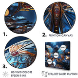 Butterfly Watery Blues - Butterfly Large Canvas Wall Art