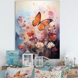 Butterfly Whimsical Flight Bouquet - Butterfly Living Room Wall Art
