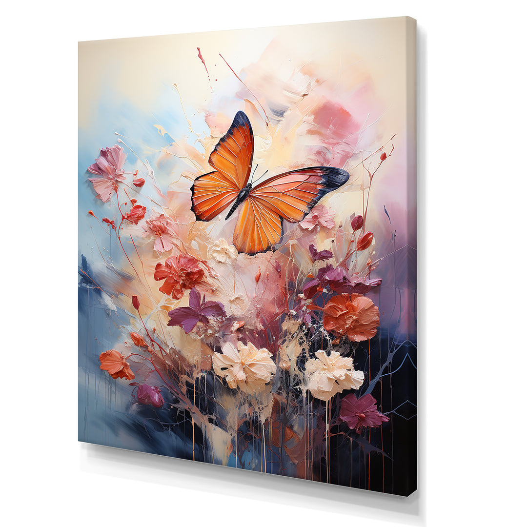 Butterfly Whimsical Flight Bouquet - Butterfly Living Room Wall Art