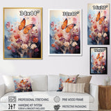 Butterfly Whimsical Flight Bouquet - Butterfly Living Room Wall Art