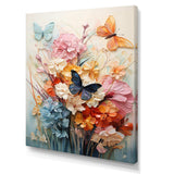 Butterfly Whimsical Flight Bouquet I - Animals Canvas Wall Art