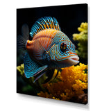 Corals Butterflyfish Aquamarine Adventure - Butterfly Fish Canvas Wall Art