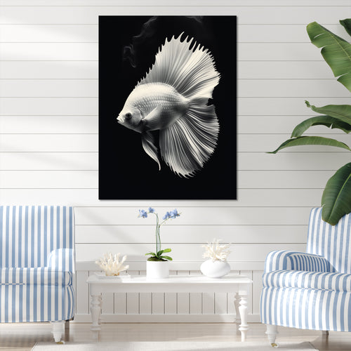 Golden Glint And Graphite A Butterflyfish - Butterfly Fish Wall Decor