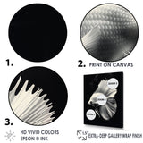 Golden Glint And Graphite A Butterflyfish - Butterfly Fish Wall Decor