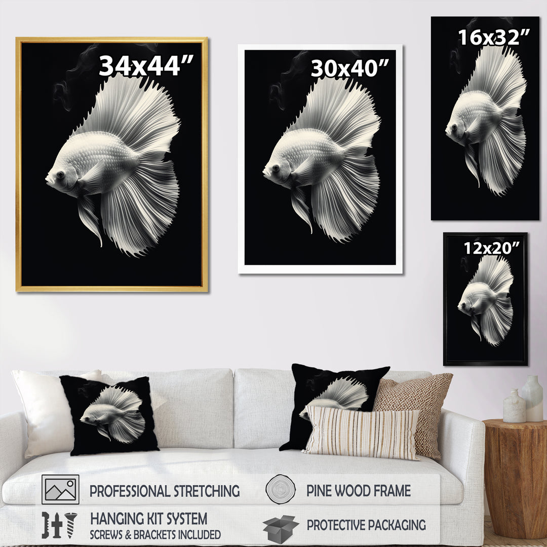 Golden Glint And Graphite A Butterflyfish - Butterfly Fish Wall Decor